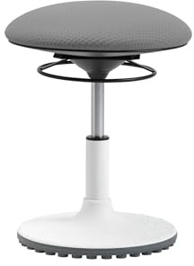TOPSTAR Living Chair Move Kids höhenverstellbarer Kinderhocker mit drehbarem Sitz, Sitzhöhe von 39-47 cm, grau