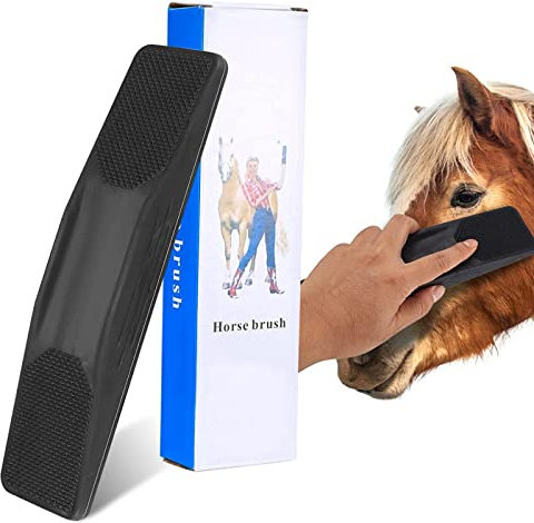 DERJDISF Pferdebürste, Pferde Wurzelbürste, Bürste für Pferd in Gummi, Groomer Für Pferde, 6 In 1 Horse Brush, Horse Grooming Brush, Pferde Massage Kamm, Pferdebürsten zur Reinigung, Pflege, Massage