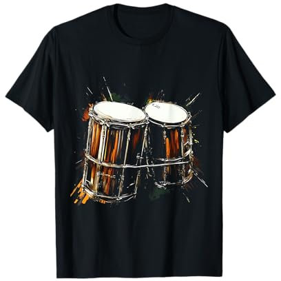 Timbales Instruments de musique Art graphique Timbales T-Shirt