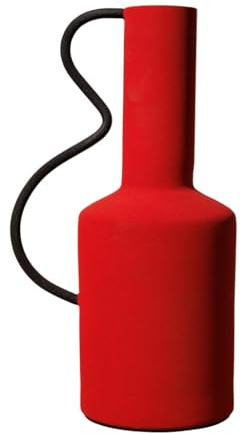 Moderne grafische Vasen aus Metall, Primärfarben, Deko-Objekt Design (Rot)