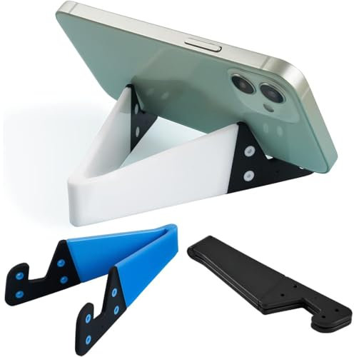 JEYORZY Supporto Per Cellulare, Supporto Per Smartphone Pieghevole E Regolabile Per Tavolo, Scrivania, Comodo Stand Per Telefono E Tablet, Appoggio Reggi Tablet O Poggia Smartphone Sostegno