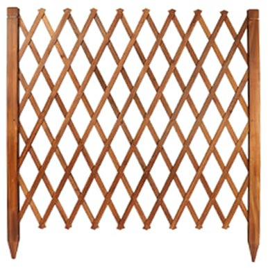 1 Stück Ausziehbarer Instant-Zaun Gartenzaun Staketenzaun Dekorativer Rankgitter,Verstellbar Holzzaun für Pflanzenklettern Holzspalier Gartengitte,für Hof,Trennwand