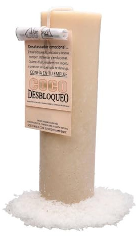 LAMARE Bougie Ésotérique Coco – Déblocage – Bougie Ésotérique Rituelle pour la Protection, la Purification et le Nettoyage Énergétique – Bougies Artisanales avec Mèche 100% Coton Naturel