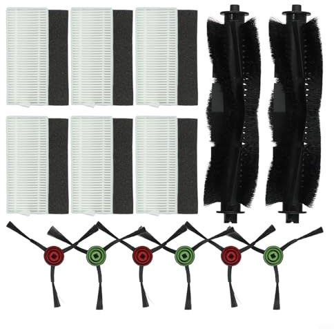 Accessori di ricambio per robot aspirapolvere compatibili con Lubluelu SG60 SL60D 2 spazzole principali e 12 strumenti di pulizia