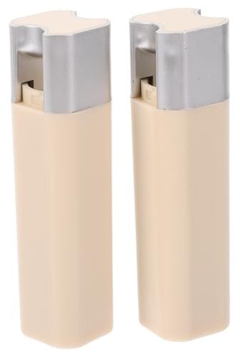 OFFSCH Tirador De Cordón para Persianas Colgantes 80g Color Plata Mate, Manija De Plástico Resistente para Estores y Persianas Enrollables, 2 Piezas para Uso Interior y Exterior