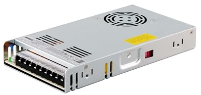 POPP MOSO Power Fuente de Alimentación 350W 24V DC – Transformador LED 100-240V IP20 Aluminio Uso Industrial (350W | 24V)