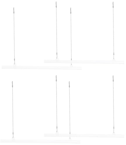 UTHCLO Gancio per Cornice Pittura e Barra Porta Poster in PVC 4 Pezzi, Supporto per Strisce Poster, per Esposizioni in Spazi Commerciali, Scuole e Uffici