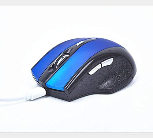Souris Bluetooth, EONHUAYU Souris sans fil avec USB Rechargeable Portable Silencieux Souris Mute pour Ordinateur Portable, Mac, iMac, Macbook Android Tablet, PC Réglable DPI 800/1200/1600 (Bleu)