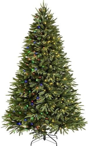 WeRChristmas Pre-Lit Grand Alaskan Fir Function Christmas Tree with 400 Multi Dual LED Lights, Green, 6 feet/1.8 m