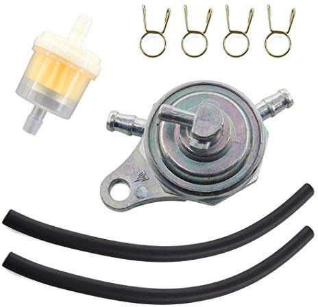 MCHNIC 3-Wege-Kraftstoffpumpe Gas Benzinhahn mit Benzinschlauch Benzinfilter für GY6 50cc 60cc 80cc 125cc 150cc Vergaser Chinese ATV Go Kart-Moped-Roller-Teile