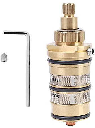 Cartouche Thermostatique et PoignéE en Laiton pour le pour Mitigeur MéLangeur Barre de Douche MéLangeur Douche Cartouche MéLangeur