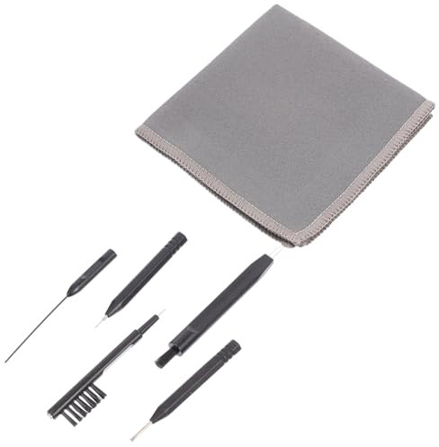 KOMBIUDA 6 Stück Reinigungsset mit Pvc Lüftungsreiniger Universalbürsten Feiner Sonde Komfortabel zur Pflege und Schutz von Hörverstärkern Zubehör für Alltagshilfen