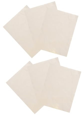 PLAFOPE 6 Sheets Pre-Cut Chamois Cloth for Pottery Trimming and Smoothing Soft Absorbent Material Easy to Trim Washable Ceramic Craft Supplies