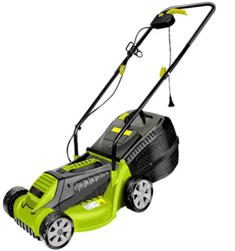 Tondeuse à Gazon électrique Filaire de 12 Pouces, Tondeuse à Pousser derrière, Portable, pour l'extérieur