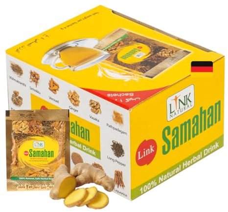 Link Natural Samahan Tee – Direktversand aus Deutschland – 100% Authentischer Ayurvedischer Kräutertee – 75 Beutel