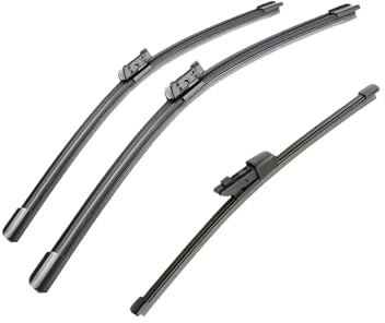 Scheibenwischerblätter Für Polo 6R Fließheck 2009 2010-2017 24+16+11 3PCS Vorne Hinten Wischer Windschutzscheibe Fenster Zubehör Wischerblätter