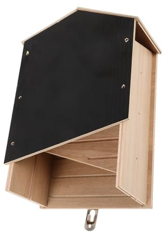FONDOTIN Outdoor Fledermaushaus Doppelkammer Nistkasten Für Garten Und Hinterhof Einfacher Langlebig Und Wetterfest Lebensraum Für Fledermäuse