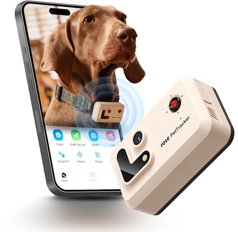 ROLA PetTracker | GPS per Cani - Localizzatore per Cani con GPS - Tracker di attività - Colore Bianco