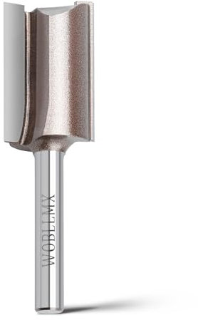 WOBLLMX Fraise à bords à tige de 6 mm, Ø 18 mm, longueur de travail 30 mm, lame en carbure maniable, durable et tranchante pour le travail du bois, le bricolage à la maison