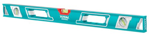 Niveau à bulle d'air industriel de 80 cm, double face fraisée, précision 0,5 mm/m, épaisseur 1,5 mm, rainure en V pour surfaces arrondies TMT28086