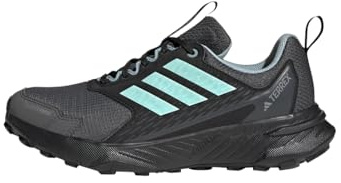 adidas Mujer Terrex Tracefinder 2 Climaproof Trail Running Shoes, Carbon/Semi Flash Aqua/Grey Six, 36 2/3 EU