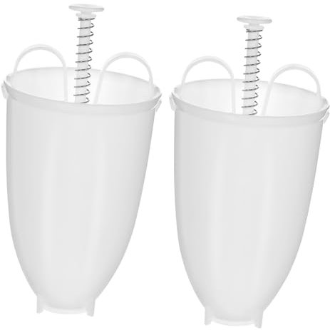 PHENOFICE Doughnut Maker Mould Set 2pcs White Plastic Diy Donut Baking Tool Pastry Kitchen Accessories for Homemade Donuts