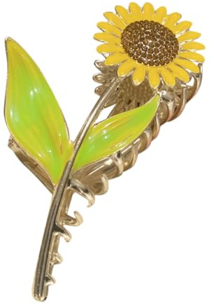 Pince À Cheveux Tournesol Clip À Cheveux Décoratif Avec Design Élégant Accessoire Pratique Pour Épais Et Fins Pour Coiffures Rapides Et Élégantes