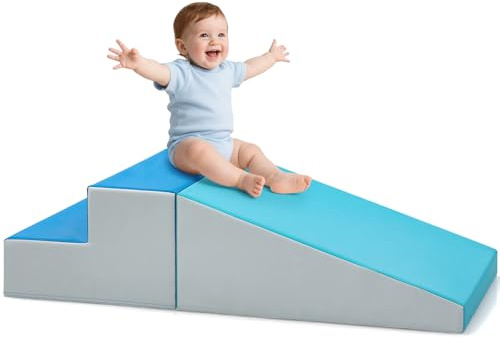 JungleDove Softplay Spielset für Kleinkinder: Kletterblöcke aus Wasserdichtem Kunstleder – Rutschfestes Indoor-Spielzeug für Kinder Jungen und Mädchen im Vorschulalter
