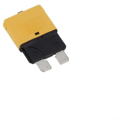 Volakebeing Disjoncteur à lame fusible 12 V 24 V réinitialisable 5-30 A Protection thermique de type ATC Réinitialisation automatique pour voiture, bateau, camping-car (20 A)