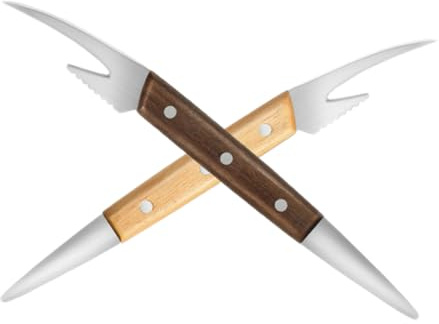 iplusmile 2 pièces Outil Décortiqueur Crevettes Inoxydable Éplucheur Ergonomique pour Nettoyage Rapide et Précis Ligne de Crevettes Accessoire Cuisine Pratique pour Maison et Restaurant