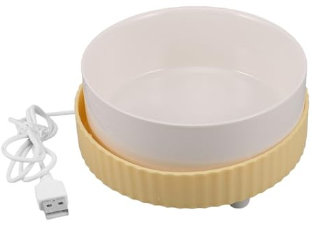KOMBIUDA Ciotola per Acqua Riscaldata per Gatti Mantiene Calda Acqua Adatta per Uso Interno ed Esterno Design Stabile e Robusto per Animali Domestici