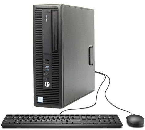 HP Prodesk 600 G2 SFF Desktop Computer, Intel Core i5-6500, 8 GB de RAM, 500 GB HDD, Teclado QWERTY Estadounidense, WiFi, Bluetooth, Windows 11 Pro (reacondicionado)