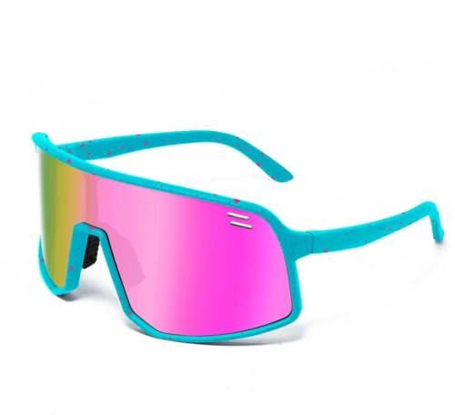 SPOSUNE Sportbrille Herren Fahrradbrille Damen UV400 Sport Sonnenbrille | Polarisierte Schnelle Brille, Fahrradbrille, TR90 Sportbrille für MTB BMX Rennrad Brille Laufen