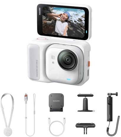 Insta360 GO Ultra Creator Bundle (Arctic White) + 2 Year FlexiCare