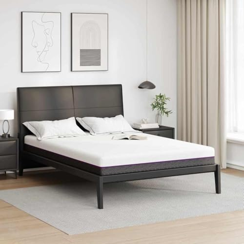 Kaloriko Matelas en mousse à mémoire de forme, taille moyenne, 160 x 200 cm, 16 cm, blanc et gris, matelas roulé, surmatelas, matelas à ressorts ensachés, mousse visco-élastique, ergonomique