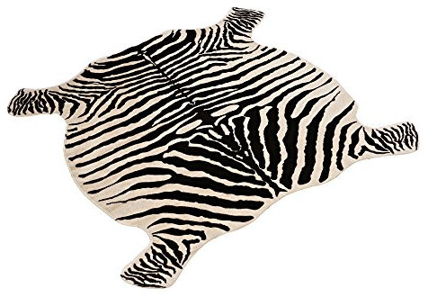 textilerfromchina Alfombra, Estampado de Piel de Vaca, Piel sintética, Aprox. 131 x 145 cm