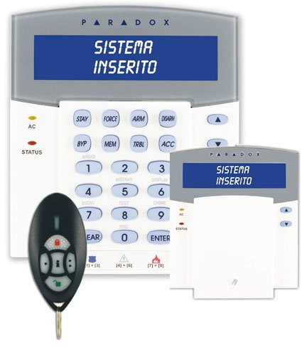 Paradox k641lx/86 clavier avec récepteur radio bidirectionnel intégré. 868 MHz
