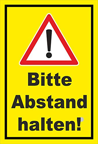 Melis-Folienwerkstatt Aufkleber Bitte Abstand halten - 30x20cm – 20 VAR S00100-012-C