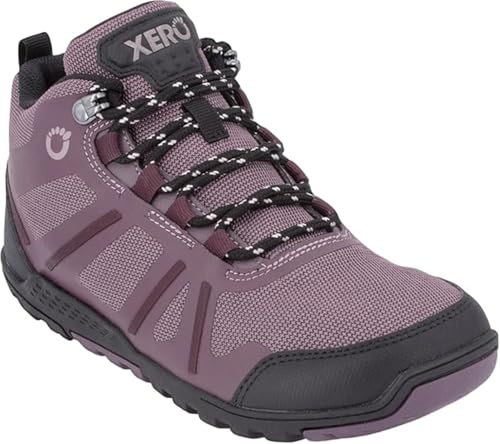 Xero Shoes Women's DayLite Hiker Fusion Barefoot Hiking Boot, Mulberry, 5
