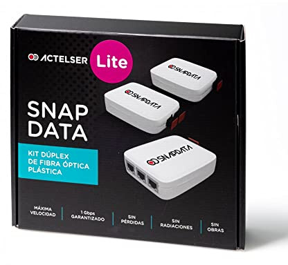 ACTELSER Kit Dúplex Lite de Fibra Óptica Plástica Snap Data (40 Metros)