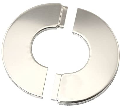 PZRT 2 x Wand-Split-Flansch, Edelstahl, runde Rosettenplatte, Wandmontage, Wasserrohrabdeckung, Zubehör für 28 mm Rohre