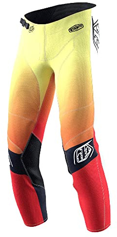 Troy Lee Designs Offroad Motocross Dirt Bike ATV Motorcycle Powersports Racing Pants for Boys Girls, Youth GP (Arc Acid Yellow/Red, 20)