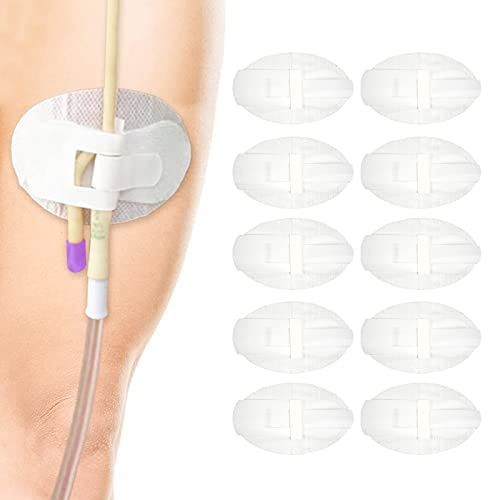 10Pcs Catheter HoldeCatheter Stabilization Device Legband Holder Sticker Urinary Tube Holder Universal Fixing Bands Catheter Tube Holder White (White-10Pcs)