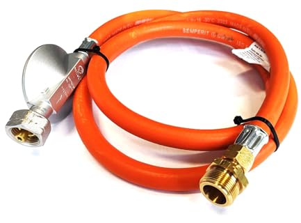 Zatechs ADAPTER 1 - USA till 21,8 mm - EU - Propan-butangasslang - För grillning från USA till europeiska 11 kg flaskor med 2 meters slang och gasregulator
