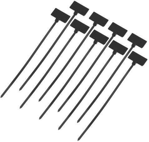 QUARKZMAN 250Pcs Attaches-Câbles Marqueurs, 4X150Mm, en Nylon Auto-Bloquant, Étiquettes de Câbles, Attaches pour Fils, Sangles pour l'Intérieur et l'Extérieur, Noires