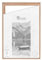 CLAMARO 'SFR35' Schattenfugenrahmen für 60x80 cm Keilrahmen | Eiche Hell | MDF-Holz Bilderrahmen für Keilrahmen Leinwände inkl. Aufhänger und Montagematerial