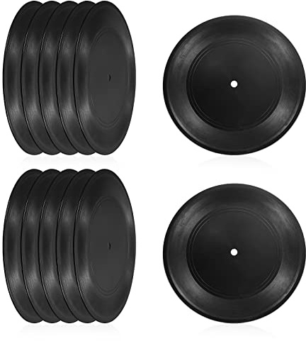 PATIKIL En Blanco Vinilo Discos 7 30 Piezas CD Falso Vinilo Discos para Pared Estética Decoración Decorativos Discos para Rollo Música Habitación Rock Fiesta Decoración Negro