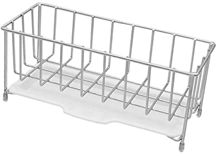 COLLBATH Porta Spugne Pervello Da Cucina Contenitore Di Scarico Portaoggetti Per Pulizia Forniture Per Cucina