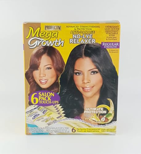 Proofectiv Mega Growth Anti Damage No Lye Hair Relaxer regular Strength 6 Touch up