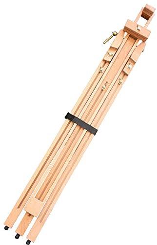RUHEN Caballete Ajustable para Artistas, Caballete de Madera Maciza de Haya, trípode telescópico Plegable portátil, Caballete para Pintura, Dibujo, Lienzo, Cuaderno de bocetos, Caballete de Arte